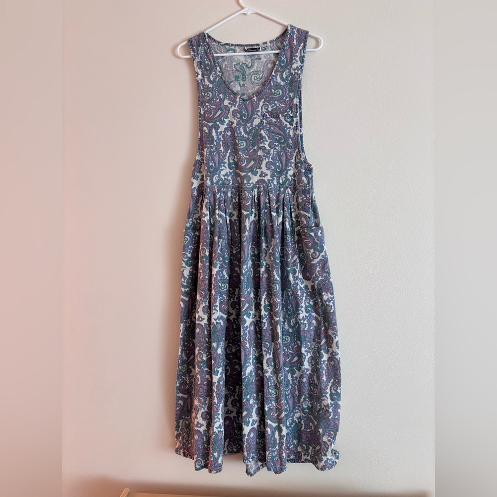 Vintage Paisley Midi Dress